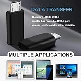 ASIRYVA 2 Pack USB C to Micro USB Adapter Female to Male Black view 6