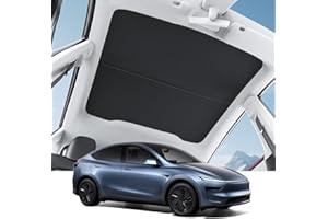 Motrobe 2026 Tesla Model Y Juniper Accessories Sunshade Roof [No Gap No Sag] Nano Ice-Crystal Glass Roof Sun Shade Heat Insulation Model Y Juniper (Standard, Premium & Performance 2025/2026) Black