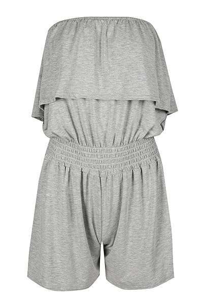 black boob tube jumpsuit