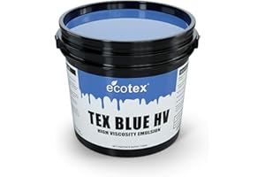 SCREEN PRINT DIRECT Ecotex® Tex Blue HV Emulsion (Pint - 16oz.) - High Viscosity Pre-Sensitized Screen Printing Emulsion, for Plastisol and UV Inks, Silk Screens, Textiles, and Fabric - Screen Printing Supplies