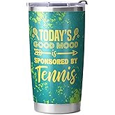 Bad Bananas Tennis Gifts for Women and Men - 20 oz Stainless Steel Coffee Tumbler - Travel Coffee Mug Insulated Sublimation Tumblers - Tennis Player Gifts