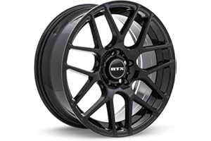 RTX Envy Alloy Wheel Rim Gloss Black Size 18x8 Inch, Bolt Pattern 5x112,Offset 38, Center Bore 66.6 Center Caps Included, Lug
