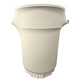 LA Linen Stretch Spandex Fitted Trash Can Cover for
