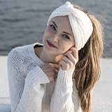 DRESHOW 6 Pieces Women Warm Knitted Headband Winter Ear Warmer Crochet Head view 3