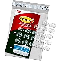 Outdoor Light Clips, Clear, 20-Clips, 24-Strips, Decorate Damage-Free #.1 Pack ( Outdoor )