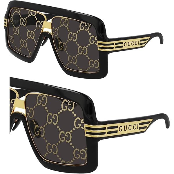 Versace VE 2226 100287 Gold Metal Shield Sunglasses Grey Lens at