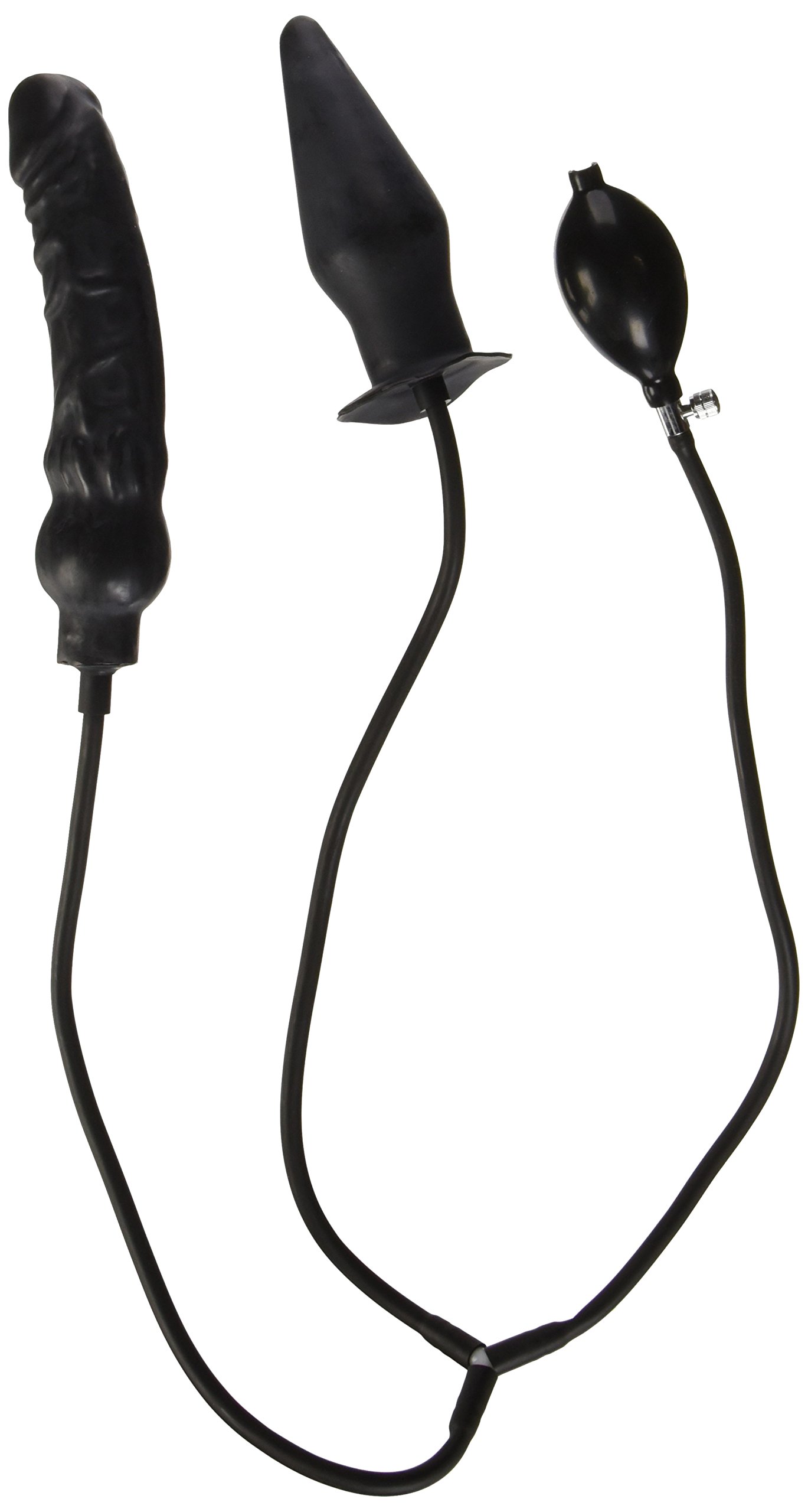 Master Series Deuce Double Penetration Inflatable Dildo and Anal Plug