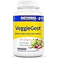 Enzymedica VeggieGest, Digestive Enzymes for Vegan, Vegetarian and Raw Diets, Prevents Gas and Bloating, 60 Count