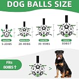 HETOO Extra Large Dog Soccer Ball 9 Inch with Grab Straps for Large Dogs view 2