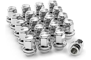 YIZBAP 20PCS 14x1.5 Lug Nuts Chrome, M14x1.5 OEM Factory Mag Washer Style Lug Nuts 1.77" Tall 7/8'' (22mm) Hex for Sequoia Landcruiser Tundra Lexus LX470 LX480