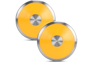 YIXINLOMYY 1 kg Sports Training Discus 2 Pcs for Girls Boys School Track and Field, 1kg Nylon Discus with Steel Rim and Center, Men Women Discuses Outdoor Practice Throwing