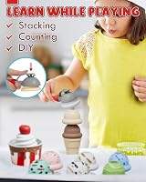 Lehoo Castle Ice Cream Toys for Kids 28pcs Counter Set Pretend Play 3+ view 6