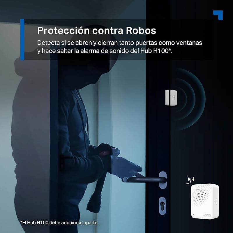 T110 - Sensor Inteligente de Contacto para Puertas y Ventanas, App