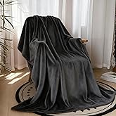 Swiftify Ultra Soft Fleece Throw Blanket, Silky Flannel Fuzzy Blanket for All Season, Cozy Lightweight Blanket for Couch, Bed, Sofa, 50" x 60", Gray, Throw