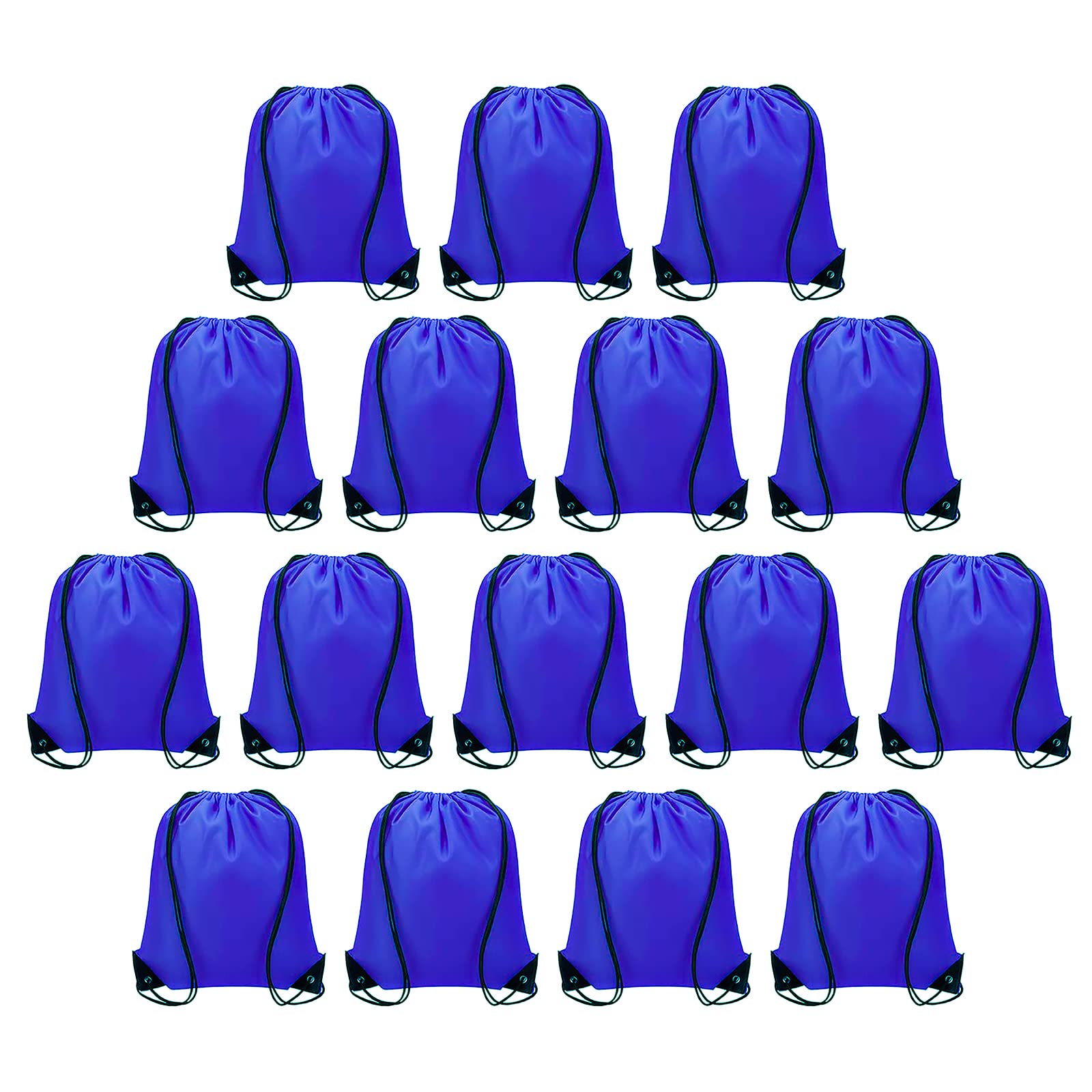 Flow fire 16 Pcs Drawstring Bag, Sports Drawstring Swimming Bag for Kids, Drawstring PE Bags for School Boys, Girls and Children