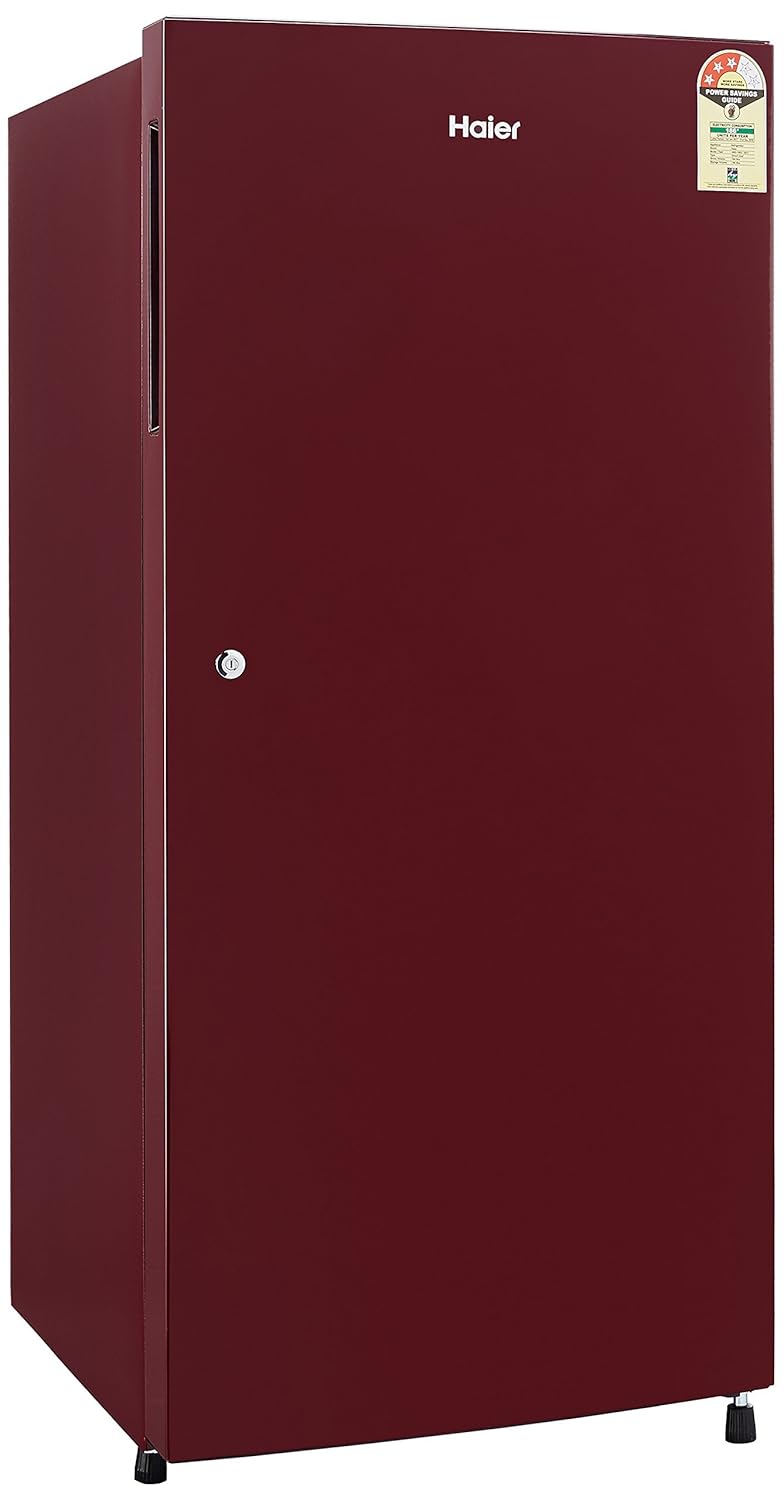 Haier 195 L 3 Star Direct Cool Single Door Refrigerator(HRD-1953SR-R/HRD-1953SR-E,  Red): Amazon.in: Home & Kitchen