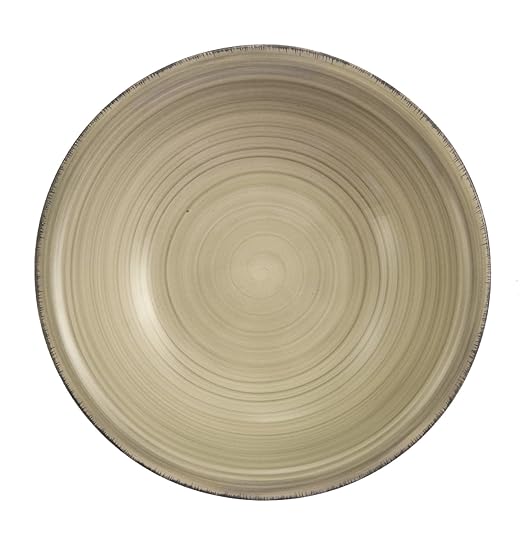 title=Villa d'Este Home Tivoli Baita Light Set Piatti Fondo, Gres Smaltato Dipinto a