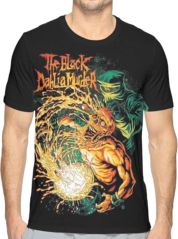 The Black Dahlia Murder T Shirt Men Personality Crewneck Short Sleeve T Shirts Clothes | Amazon.com