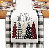 Christmas Buffalo Plaid Table Runner, Christmas