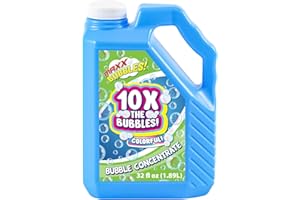 MAXX BUBBLES Bubble Solution Refills 32 OZ Concentrate Bubbles for Bubble Machine, Bubble Gun, Bubble Wands, Bubble Refill Solution, Bubble Machine Solution, Giant Bubble Solution, Tiki Torch