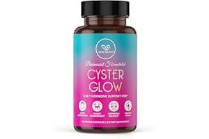 HERB KRAVE Cyster Glow Supplement - 9-in-1 Premium Myo-Inositol & D-Chiro Inositol Blend - Hormonal Balance & Healthy Ovarian Function Support for Women – 120 Veggie Capsules