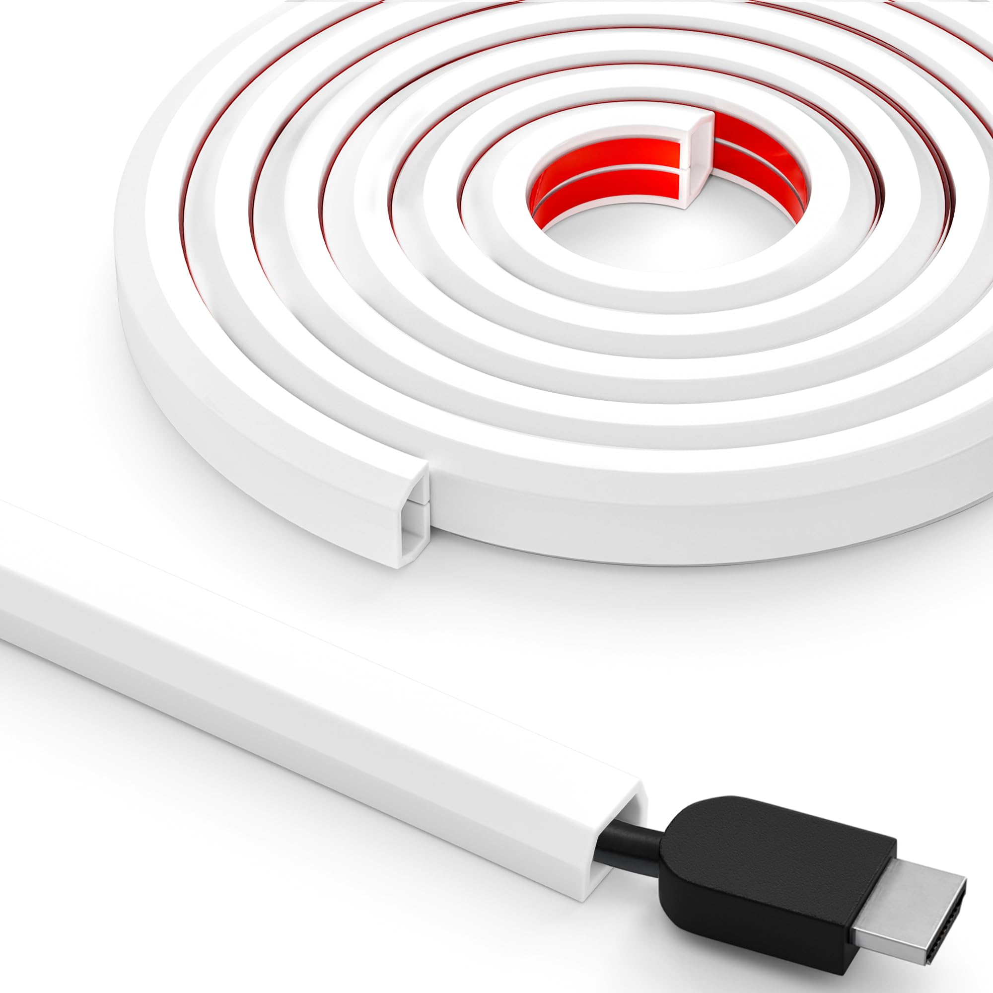 Wall Cord Hider 78in, Soft PVC Cord Covers for