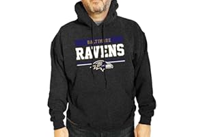 Team Fan Apparel NFL Adult Gameday Charcoal Hooded Sweatshirt - Cotton & Polyester Blend - Stay Warm and Represent Your Team