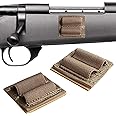 Underalert 2 Round Bullet Holder for Rifle with Velcro and Adhesive Backing Sticker, 223 308 30-06 Ammo Holder for Rifles Side and Buttstock, Two Round Gun Shell Stock Pouch