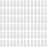 MOUYAT 110 Pack 1oz Clear Plastic Flip Cap Bottles, 30ml Empty Squeeze Travel Bottles with Flip Cap, Mini Refillable Travel Size Sample Containers for Lotion, Cream and Toiletries