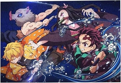 Amazon Co Jp 鬼滅の刃 同期剣士 300 ピース ジグソーパズル アニメ 萌えグッズ パズル 減圧 木製のパズル ホーム キッチン