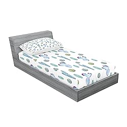 Ambesonne Cactus Fitted Sheet & Pillow Sham