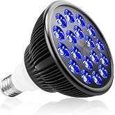 Aumtrly Blue Light Therapy Bulb for Face and Body Use, 18 LEDs | High Irradiance, Large Coverage Area, Home Wellness Routine, Suitable E26/E27 Socket, Only Bulb