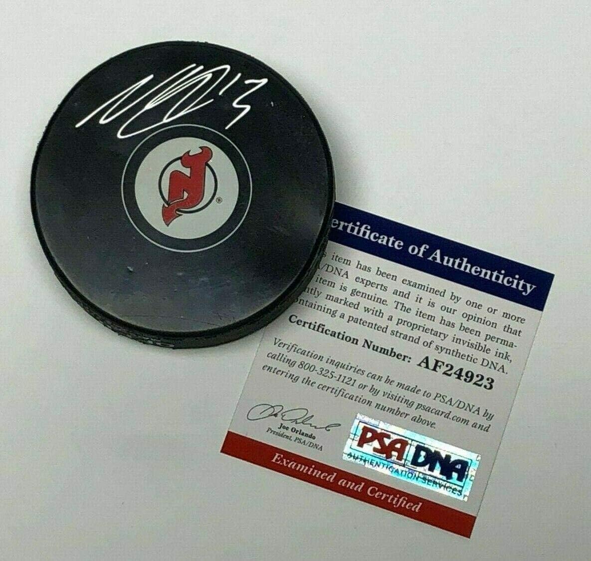 new jersey devils hockey puck