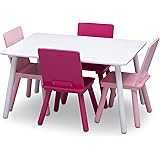 your zone folding kid's activity table with two benches