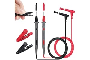 Multimeter for Test Leads Kit with 39 in for Alligator Clip for Test Probes for Electrical for Test Tools, CAT II 1000V 10A C