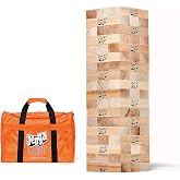Jenga GIANT - Hardwood Blocks - Stacks to Over 5 feet - Officially Licensed - JS7