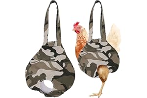 Umisun Chicken Holder Bag Chicken Medic Bag Chicken Carrier with Handle Chicken Supplies Catching Hand Bag for Hen Rooster Poultry Chicken Transport (Camouflage (1 Pack))