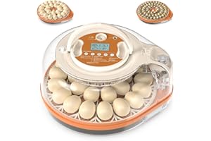 26 Egg Incubator Incubators for Hatching Chicks Programmable Automatic Egg Turning & Auto Stop, 360° View with Clear Window E