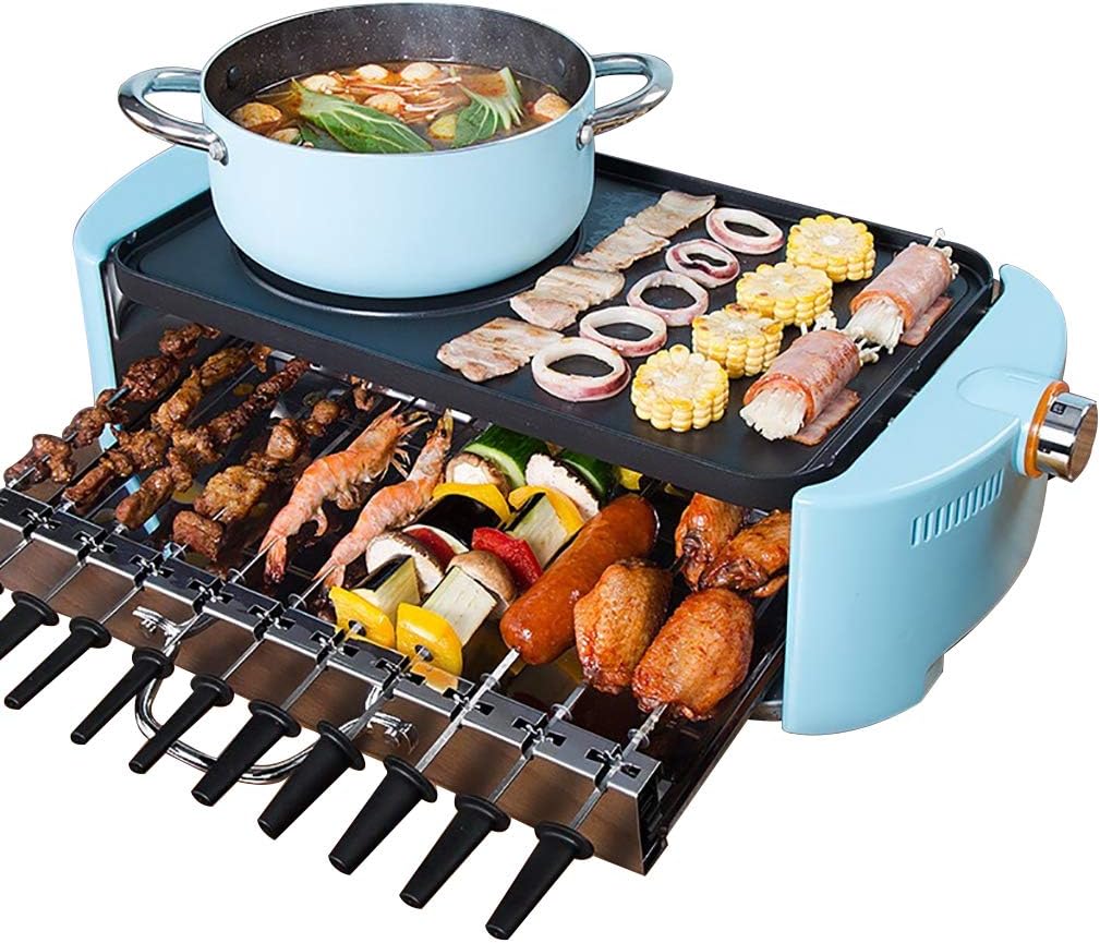 Review Household Multifunction Smokefree 2layer Electric Grill, Non