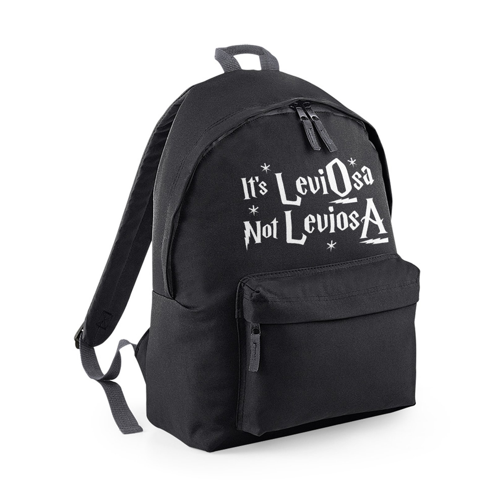 UKPrintwear It's Leviosa Not Leviosa Backpack (Black)