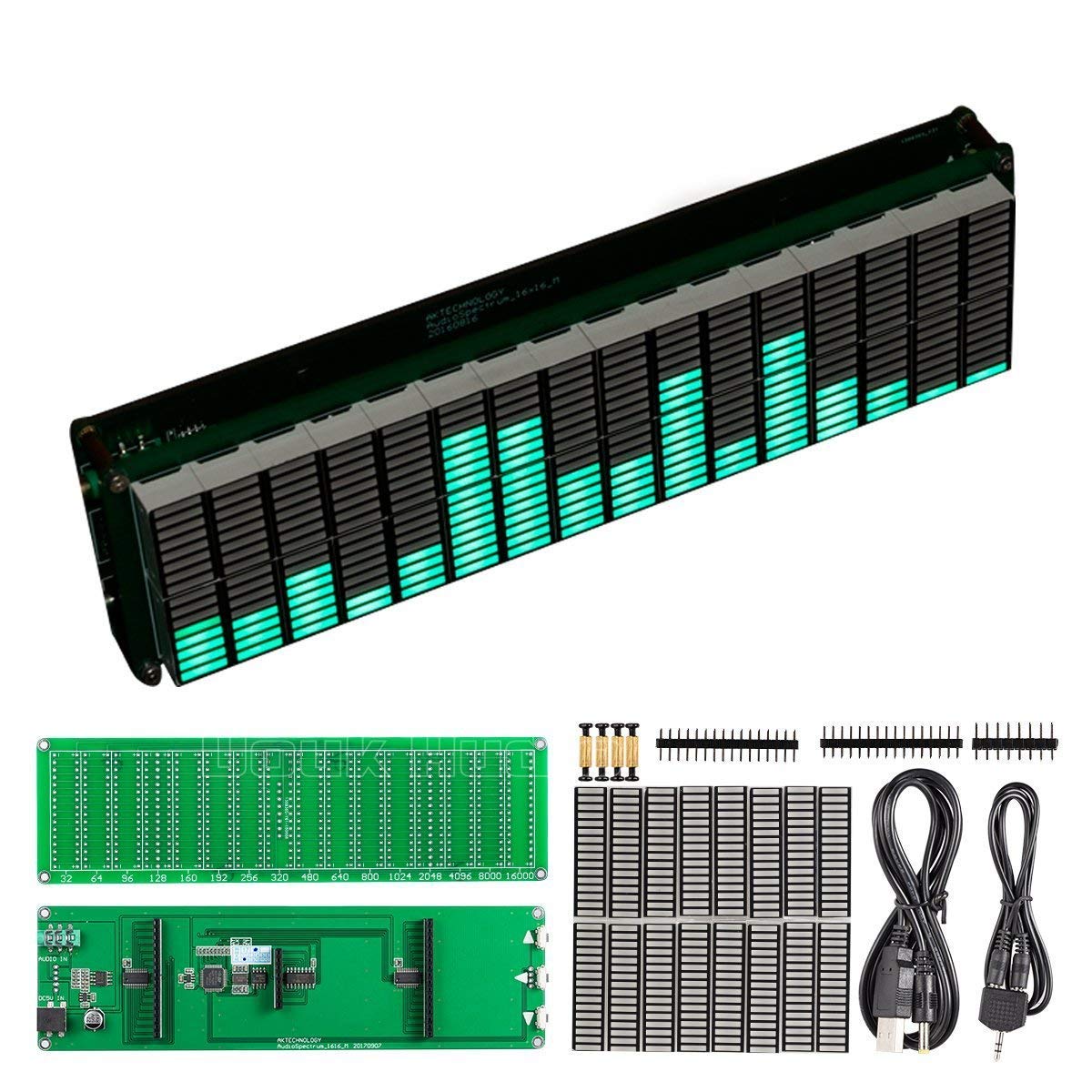 KIT FAI DA te spettro musicale LED RGB lampada attivata suono con indicatore volume EUR 40,80