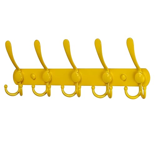 SKOLOO Wall Mounted Coat Rack Hook, Tri Hooks Heavy Duty