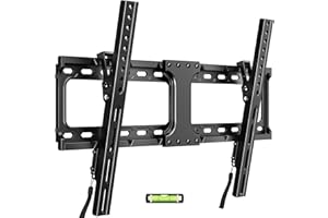 IWORKBOARD 55 65 75 85 inch Tilting TV Wall Mount for 32-90 '' TVs, Low Profile TV Mount Bracket, Safe Lock & Quick Release, Max VESA 600x400mm, 24 inch Studs,132 lbs, Fit Most 55+ 75+ 85+ 86 TVs