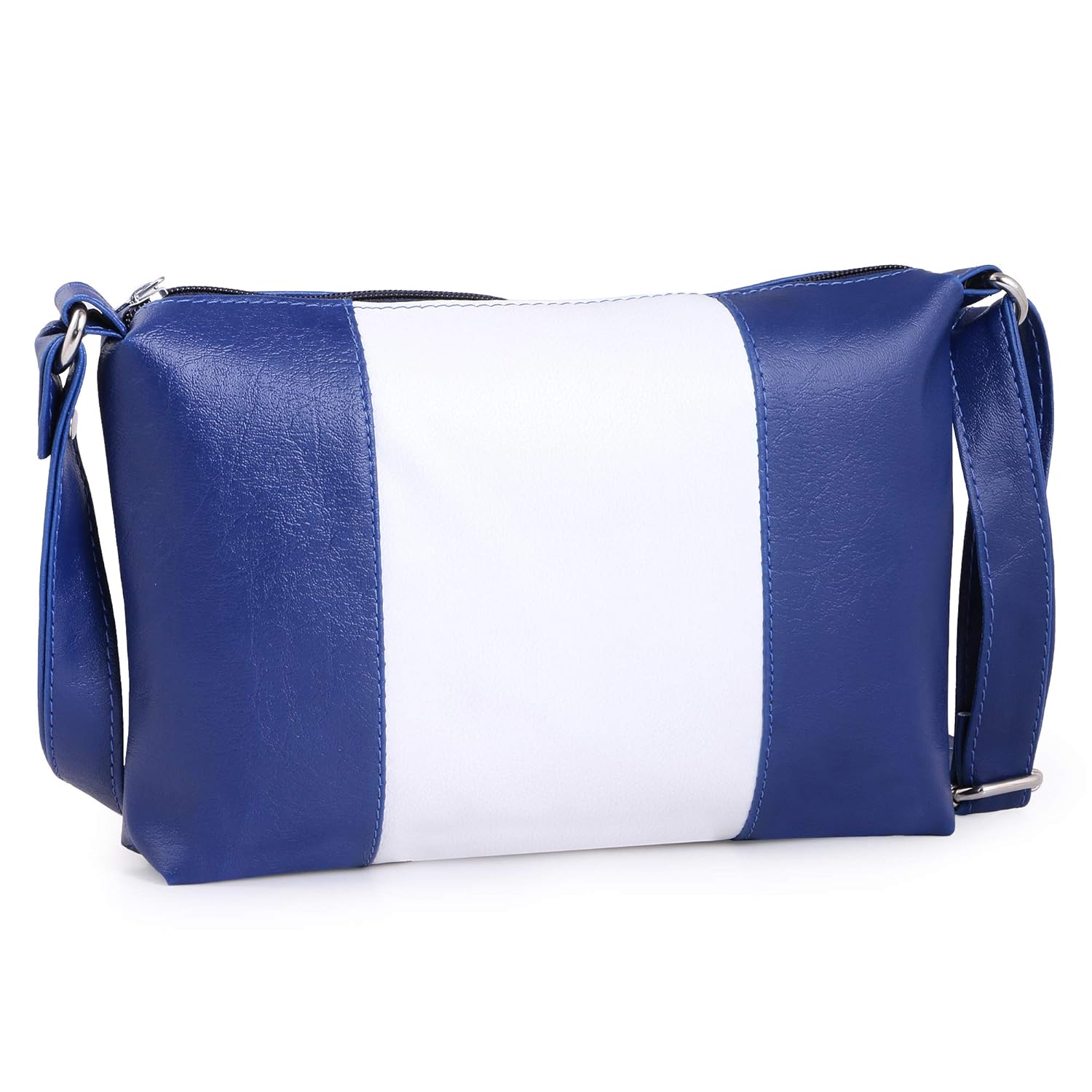 jfc women's leather handbag and sling bag combo(hs-combo-jbr-11-blue)