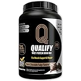 Dark Chocolate Whey Protein Powder. 25g Protein Shake for Post Workout Recovery, Smoothie & Baking. Gluten & Sugar Free, Highly Kosher, With Amino Acids (5.5g BCAA, 2.7g Leucine), 1.65lbs, 23 Servings