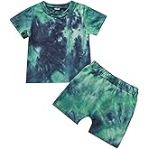 Aruzig Toddler Baby Boy Summer Outfits Short Sleeve T-Shirt and Shorts 2Pcs Clothes Set for Boys