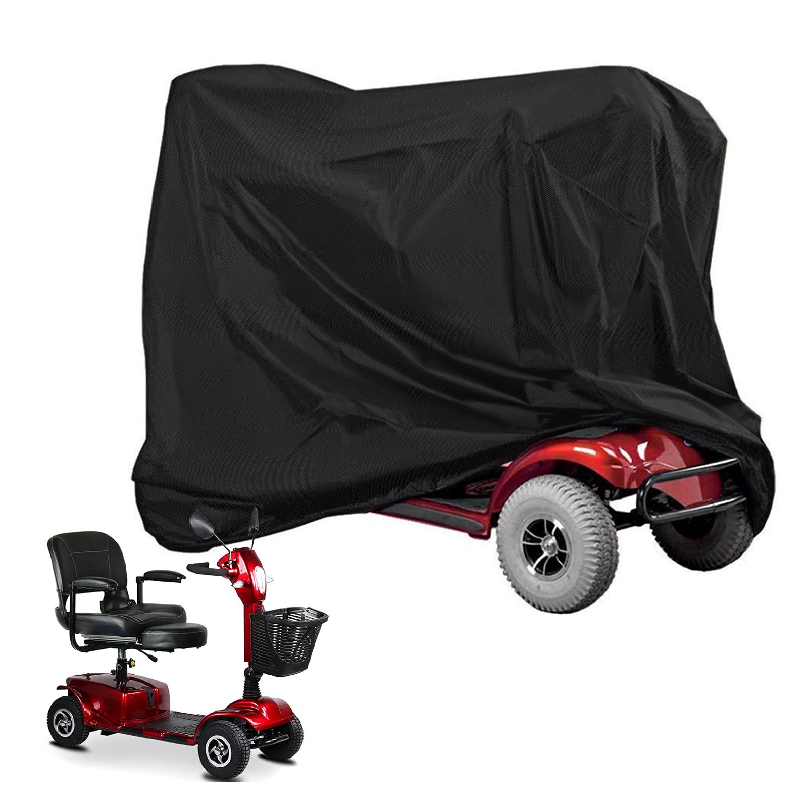 Mobility Scooter Cover,Waterproof Wheelchair Cover for Storage,Mobility Scooter Accessories for All-Weather Outdoor Protection Dust Covers - 55
