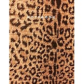 Notebook: Leopard Print Composition Notebook - College Ruled 110 Pages - Large 8.5 x 11