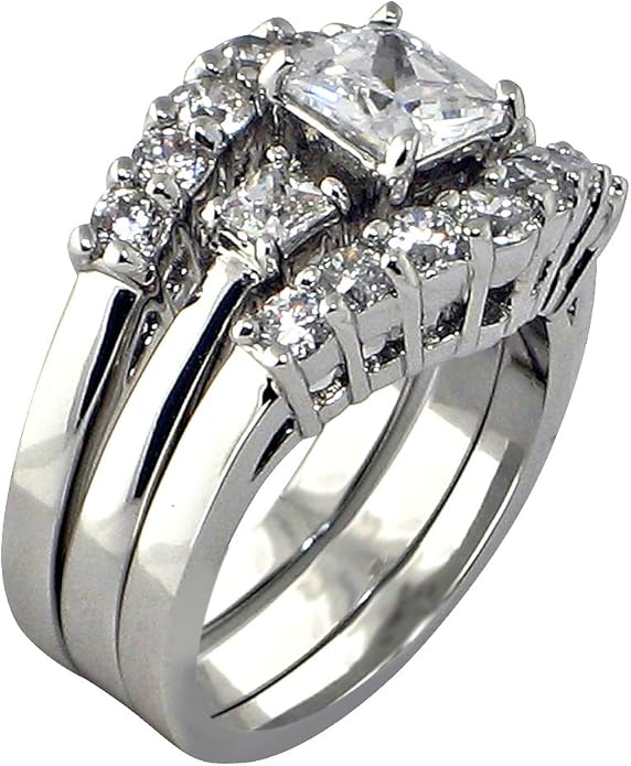 Anniversary 3 Ct. Princess Cut Cubic Zirconia