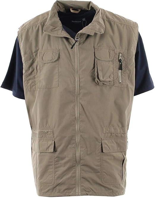 Mymyguoe Sommerweste Herren - Leichte Cargo Weste Mit Taschen